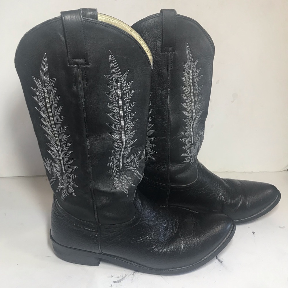 Cowtown Boots Cowboy Black Sz 13D